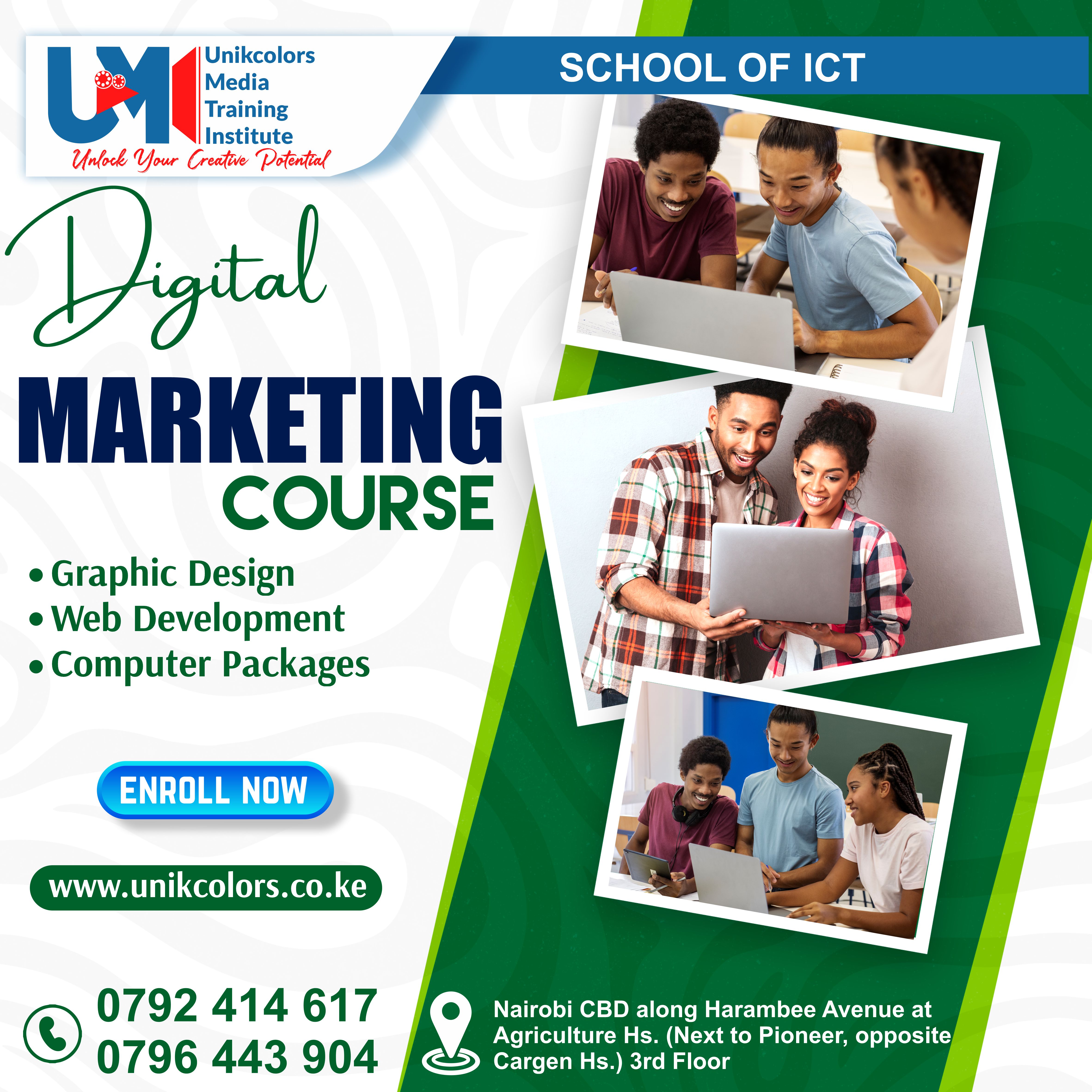 COMPUTER COURSES - DIGITAL MARKETING | GRAPHIC DESIGN | WEB DEVELOPMENT | COMPUTER PACKAGES COURSE